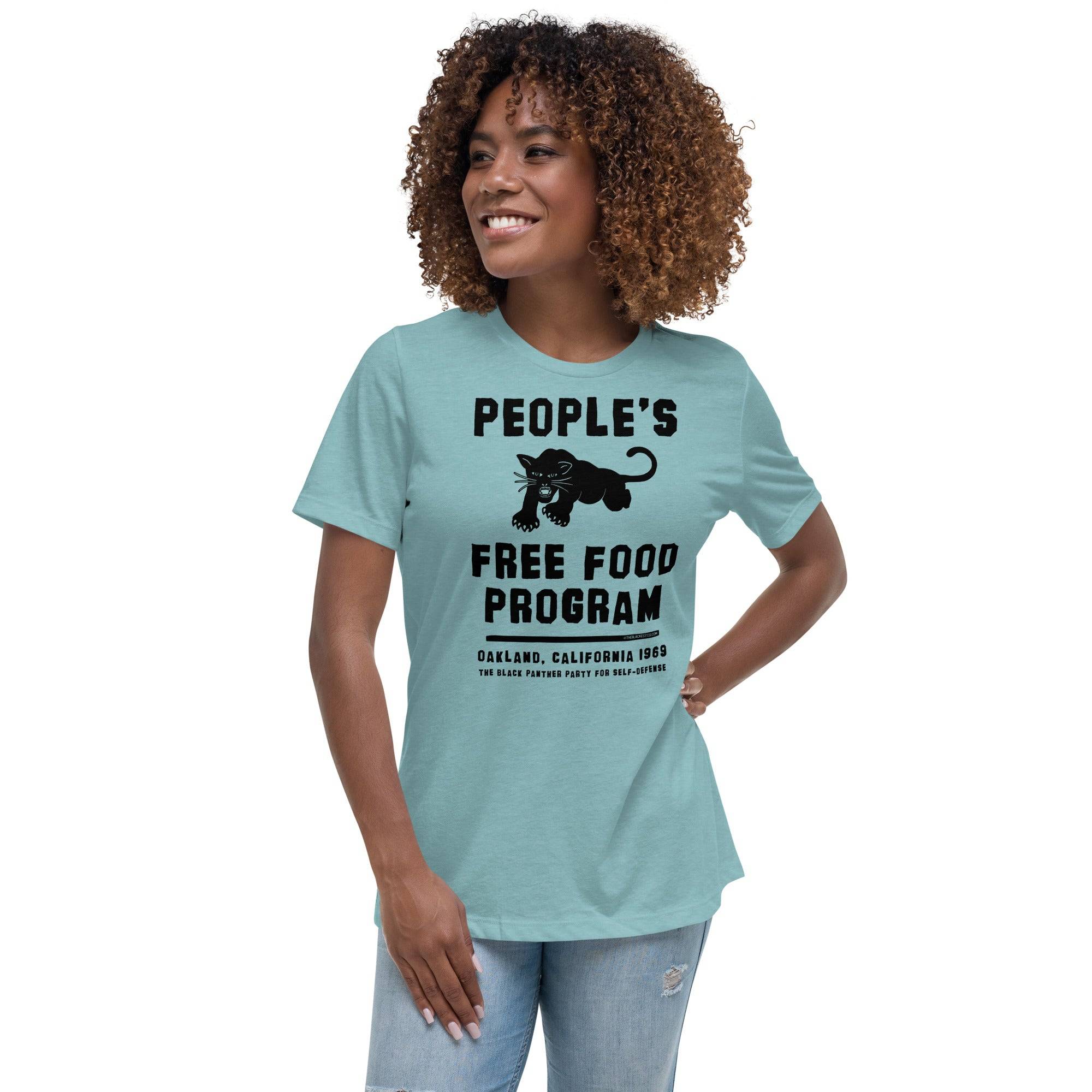 People's Free Food Program Women's Relaxed T-Shirt - Image 2