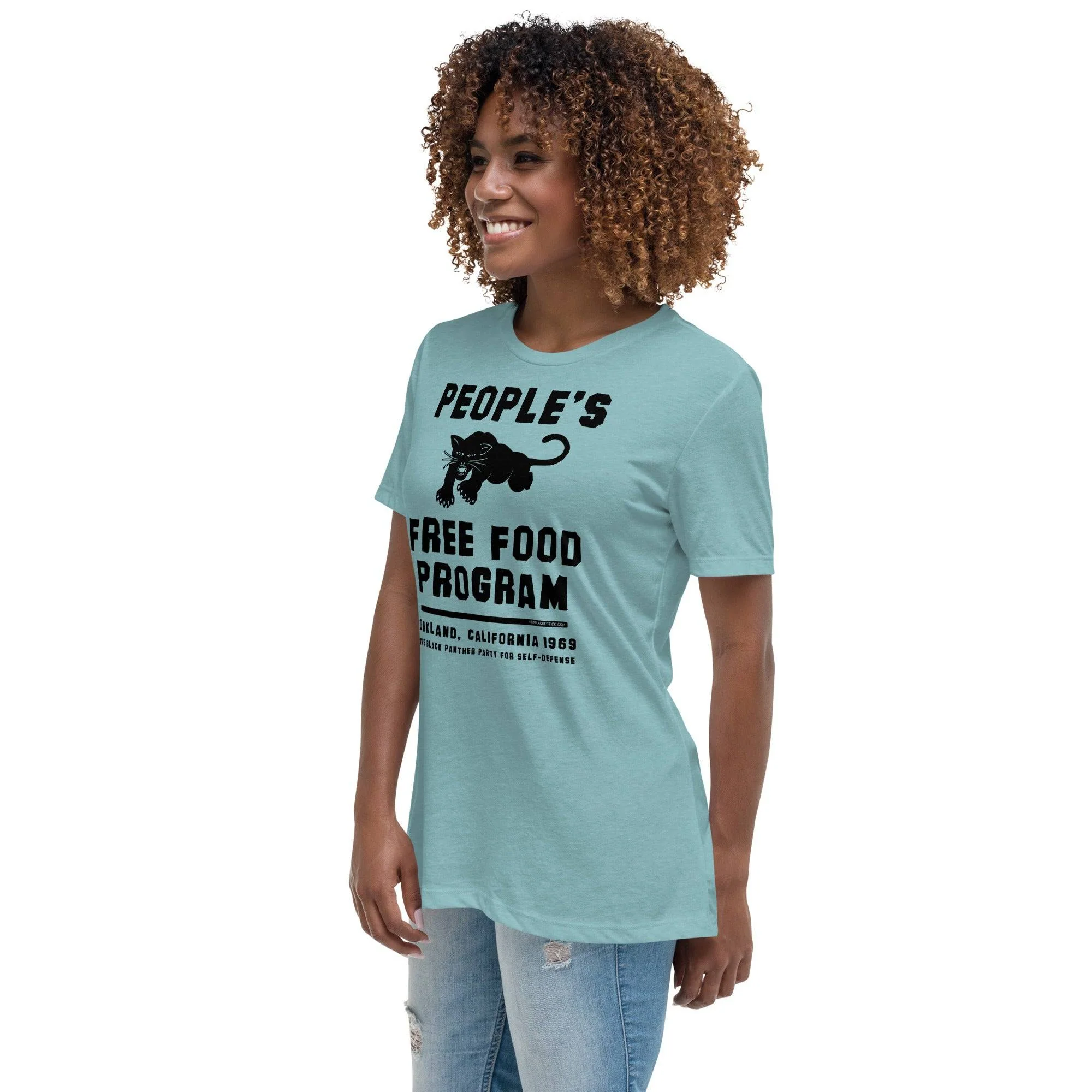 People's Free Food Program Women's Relaxed T-Shirt - Image 3