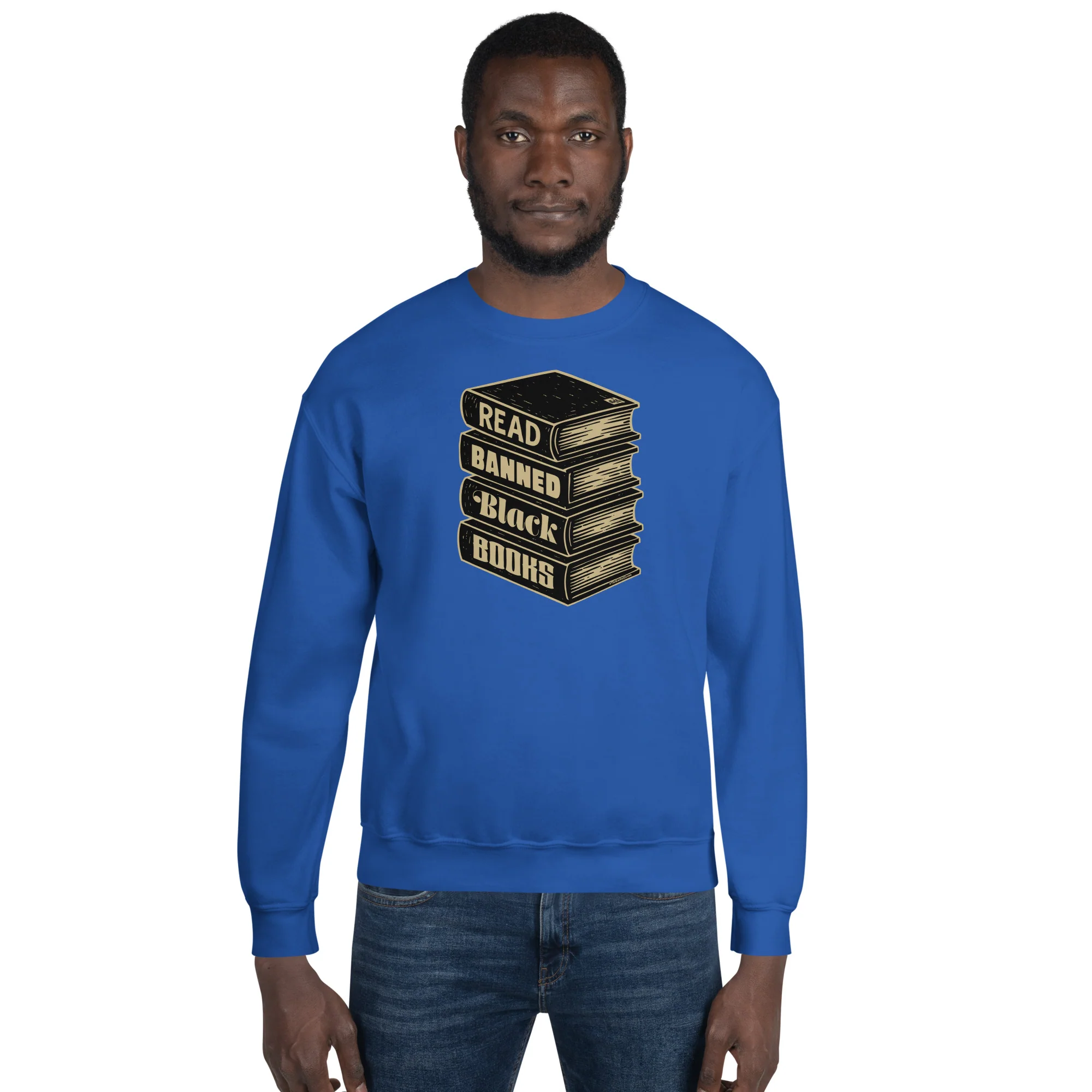 Read Banned Black Books Unisex Crewneck Sweatshirt - Image 3