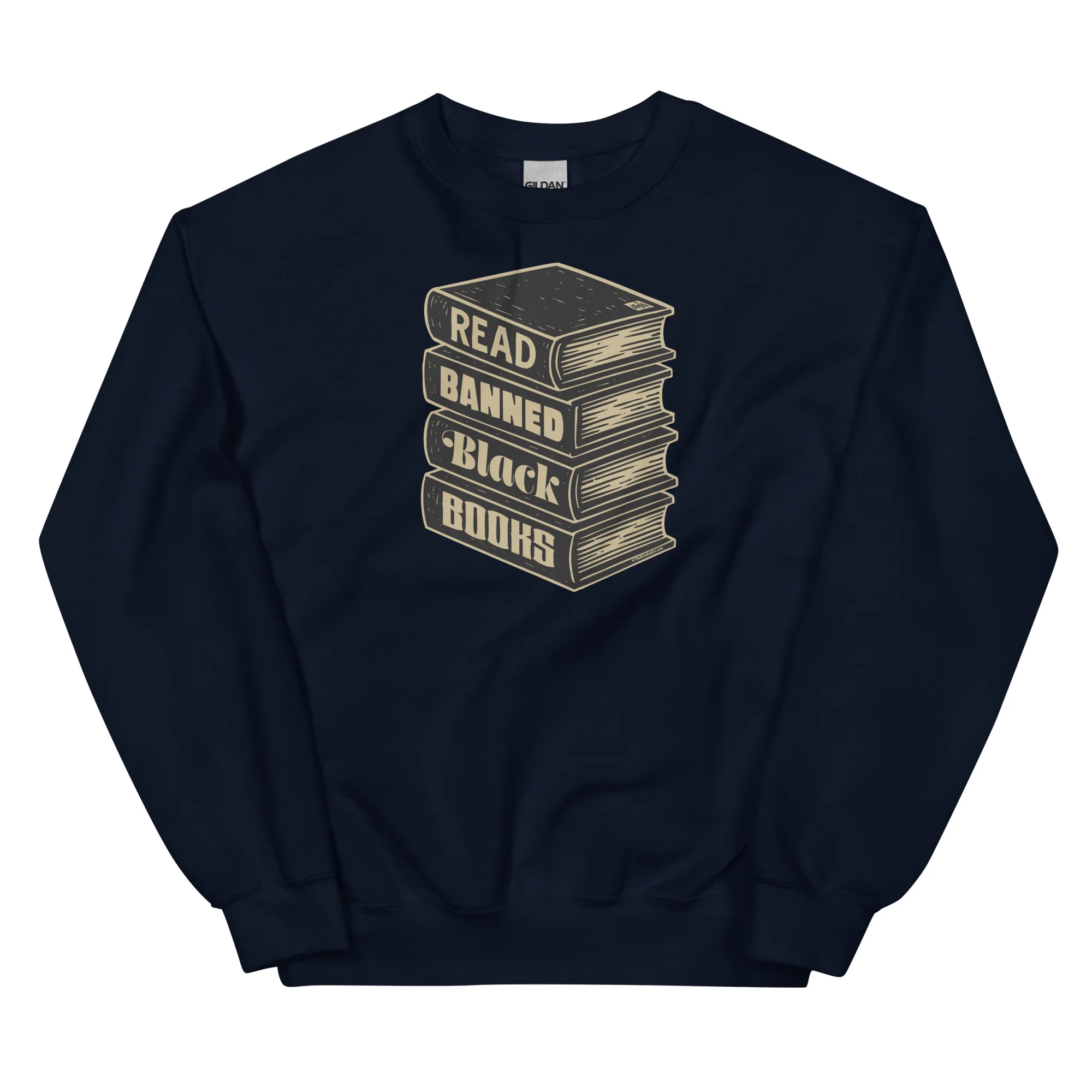 Read Banned Black Books Unisex Crewneck Sweatshirt - Image 4