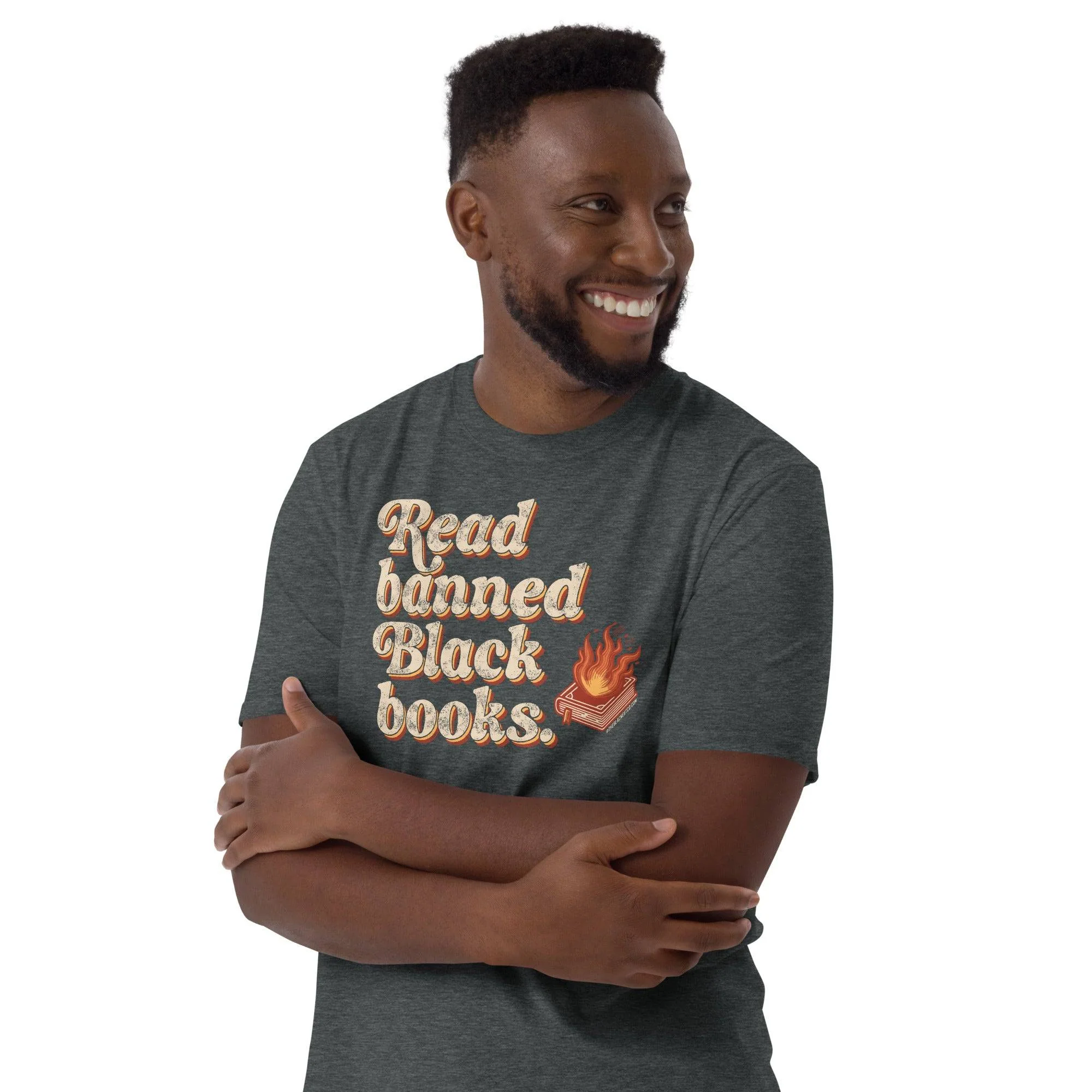 Read Banned Black Books Unisex T-Shirt - Image 3