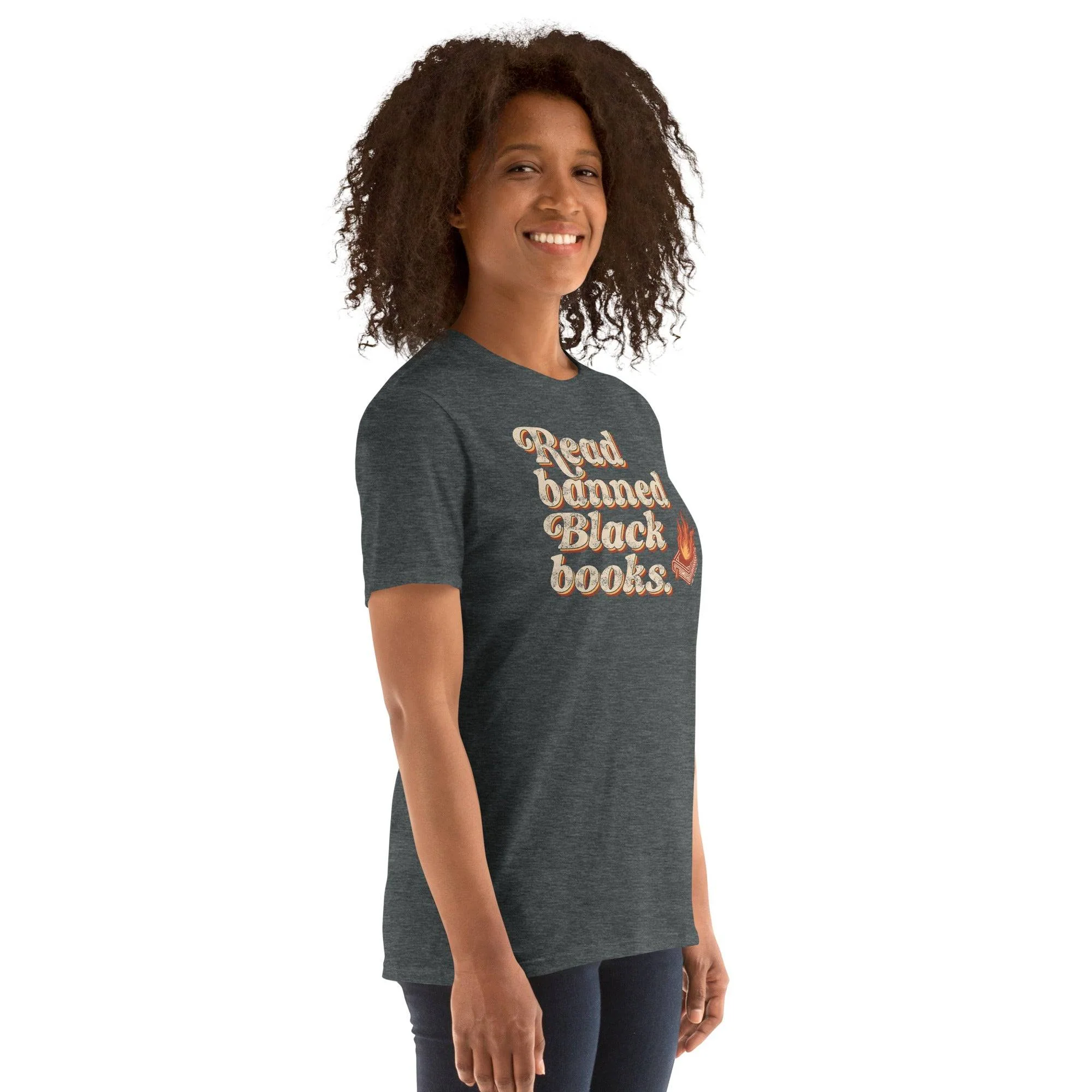 Read Banned Black Books Unisex T-Shirt - Image 4