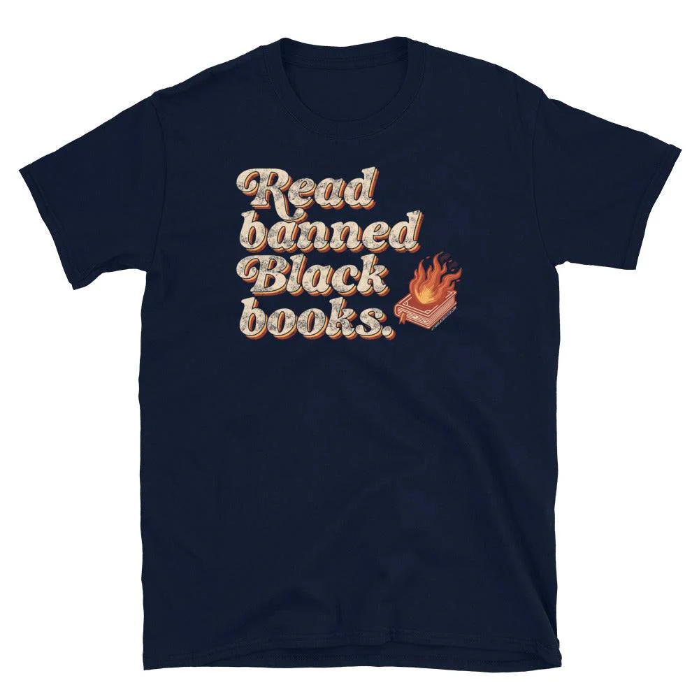 Read Banned Black Books Unisex T-Shirt - Image 6