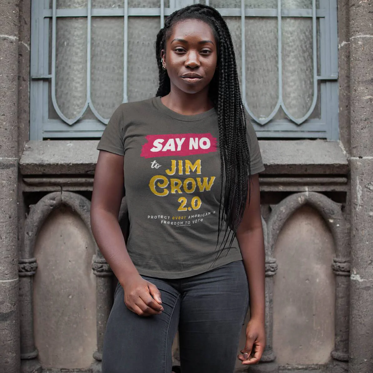 Say No To Jim Crow 2.0 Unisex Staple T-Shirt - Image 2