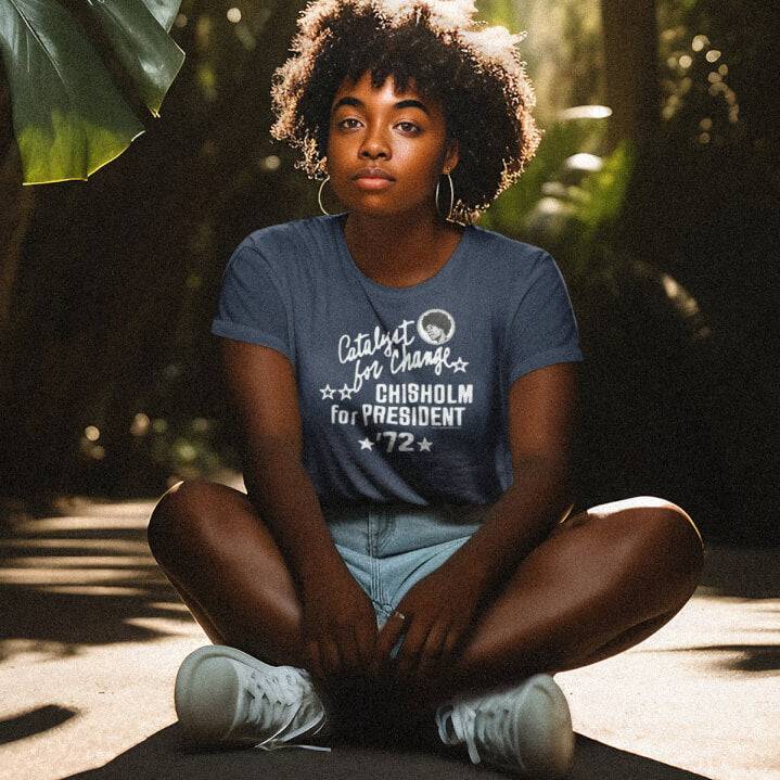 Shirley Chisholm Vintage Campaign Women’s Softstyle T-shirt - Image 2