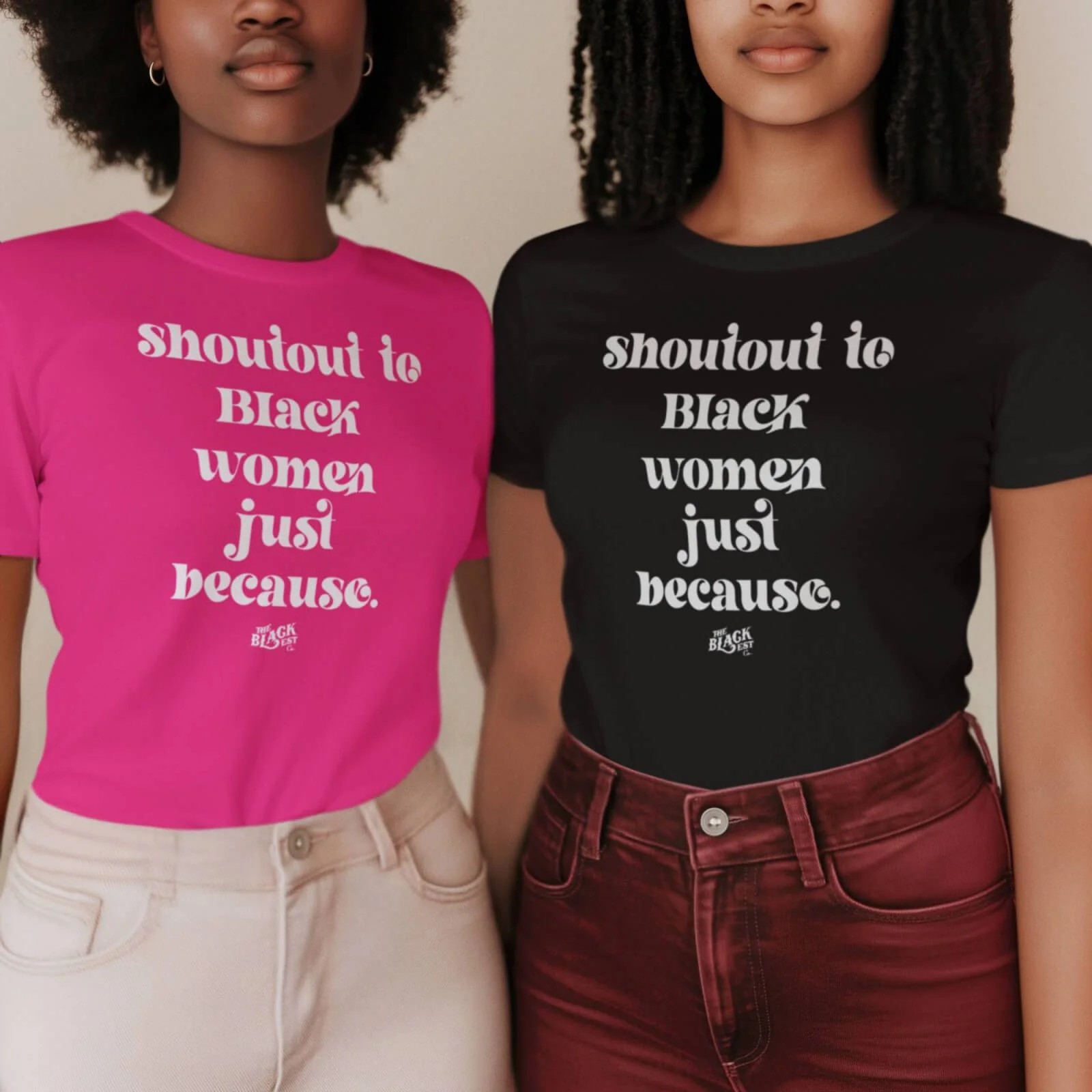 Shoutout To Black Women Just Because Women’s Softstyle T-shirt - Image 2