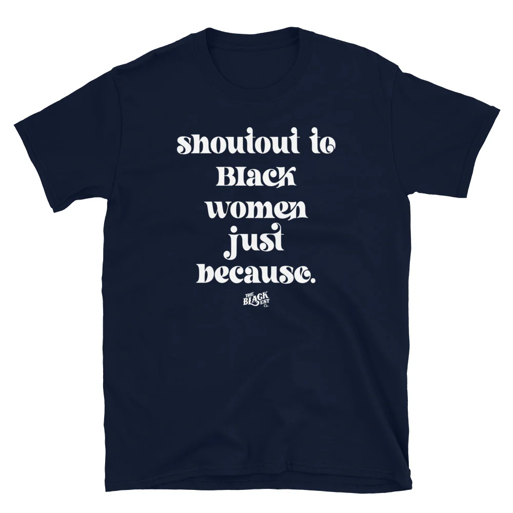Shoutout To Black Women Unisex Cotton T-Shirt - Image 6