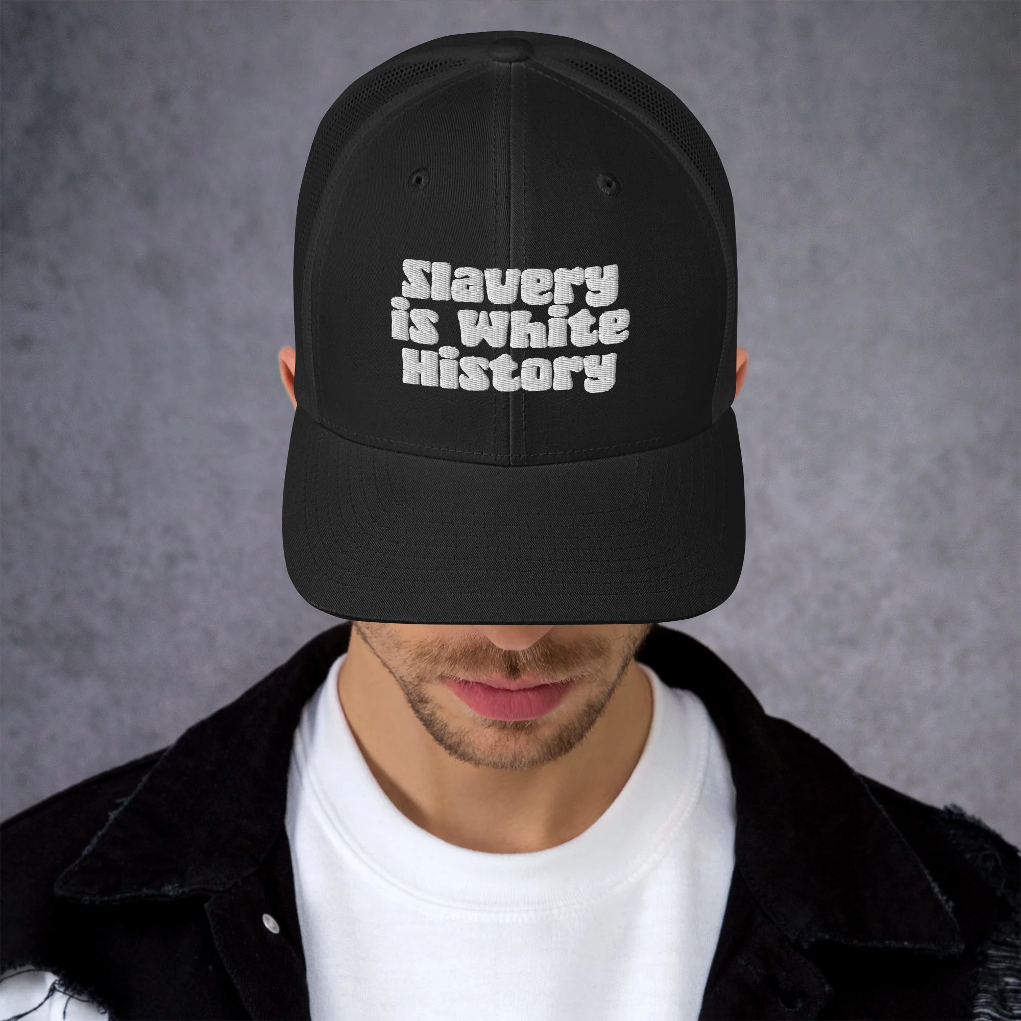 Slavery Is White History Trucker Hat - Image 3