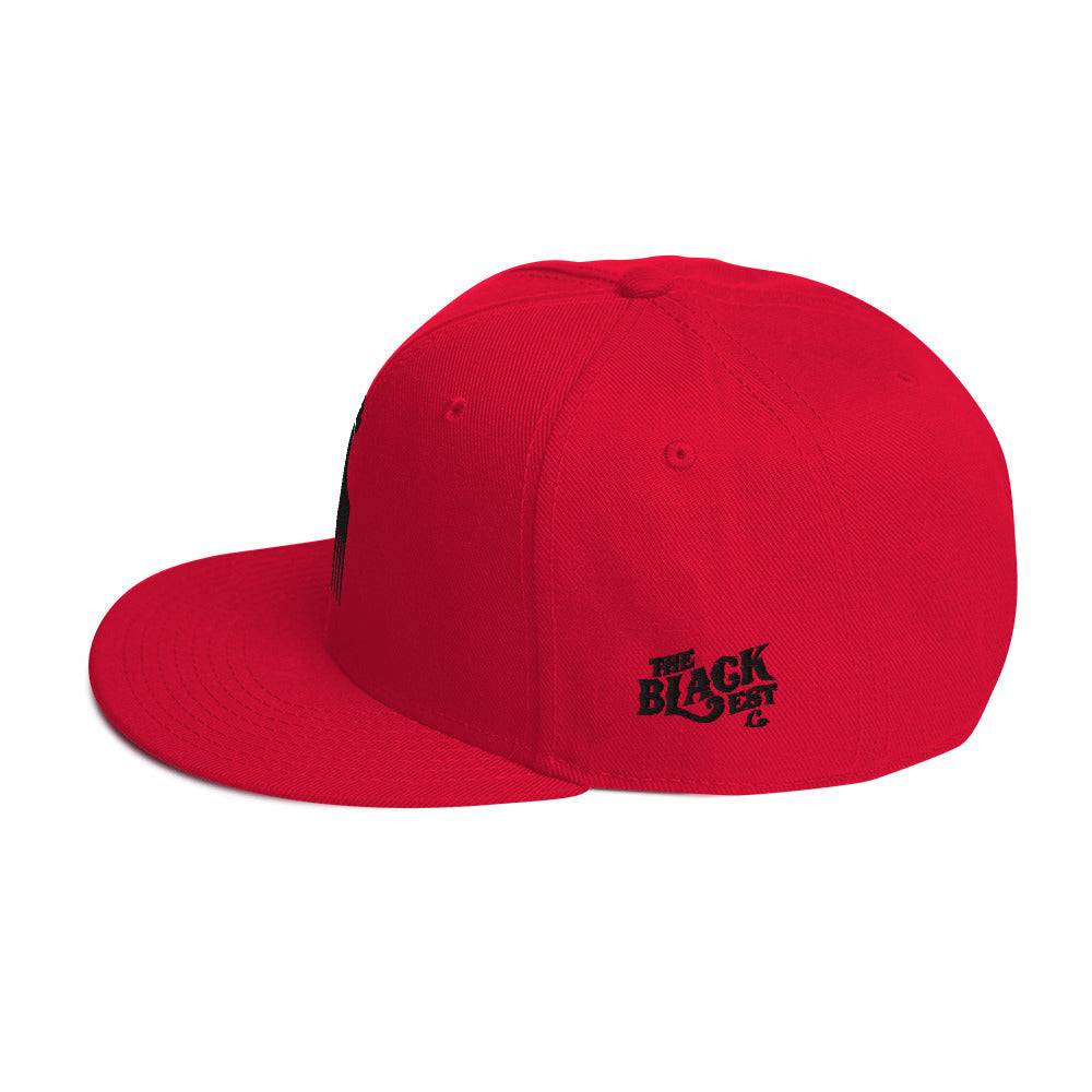 Black Power Fist Pick Snapback Hat - Image 3