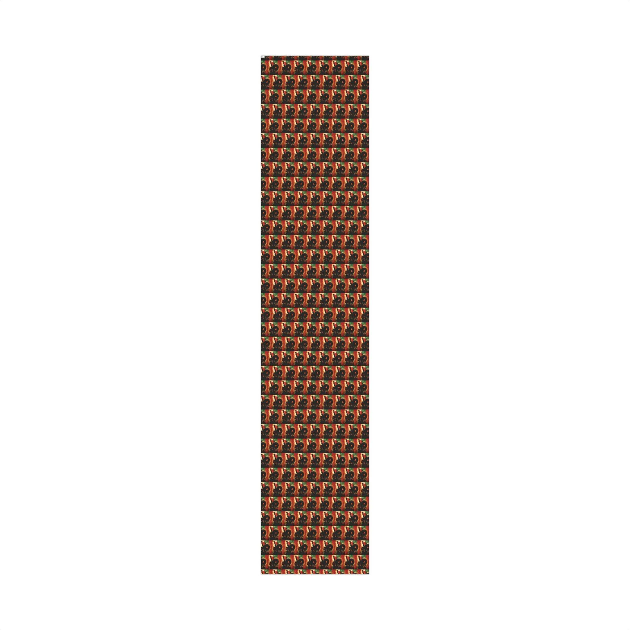 Standing Strong Together Pan African Raised Fist Gift Wrapping Paper - Image 7