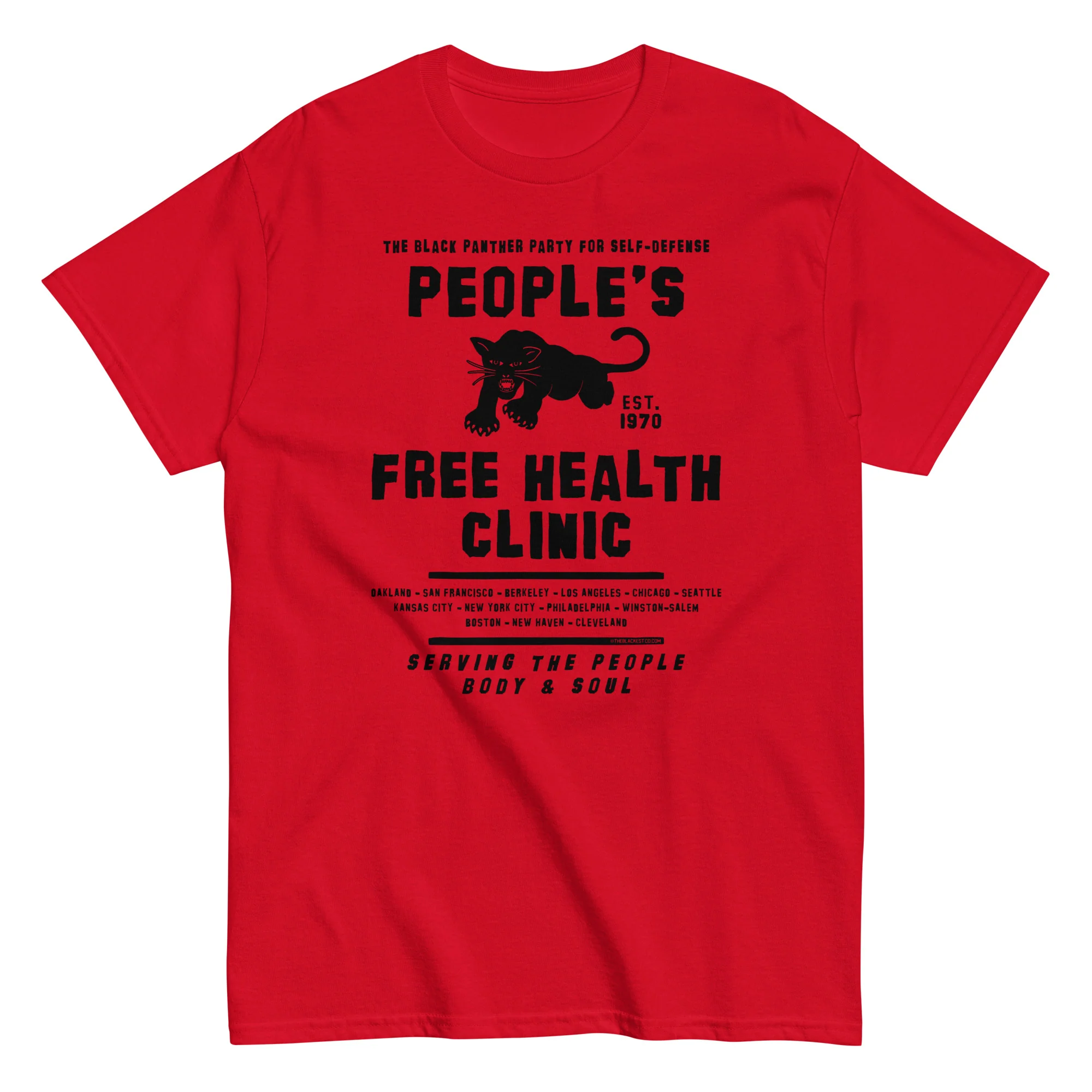 People's Free Health Clinic The Black Panthers T-Shirt - Image 10