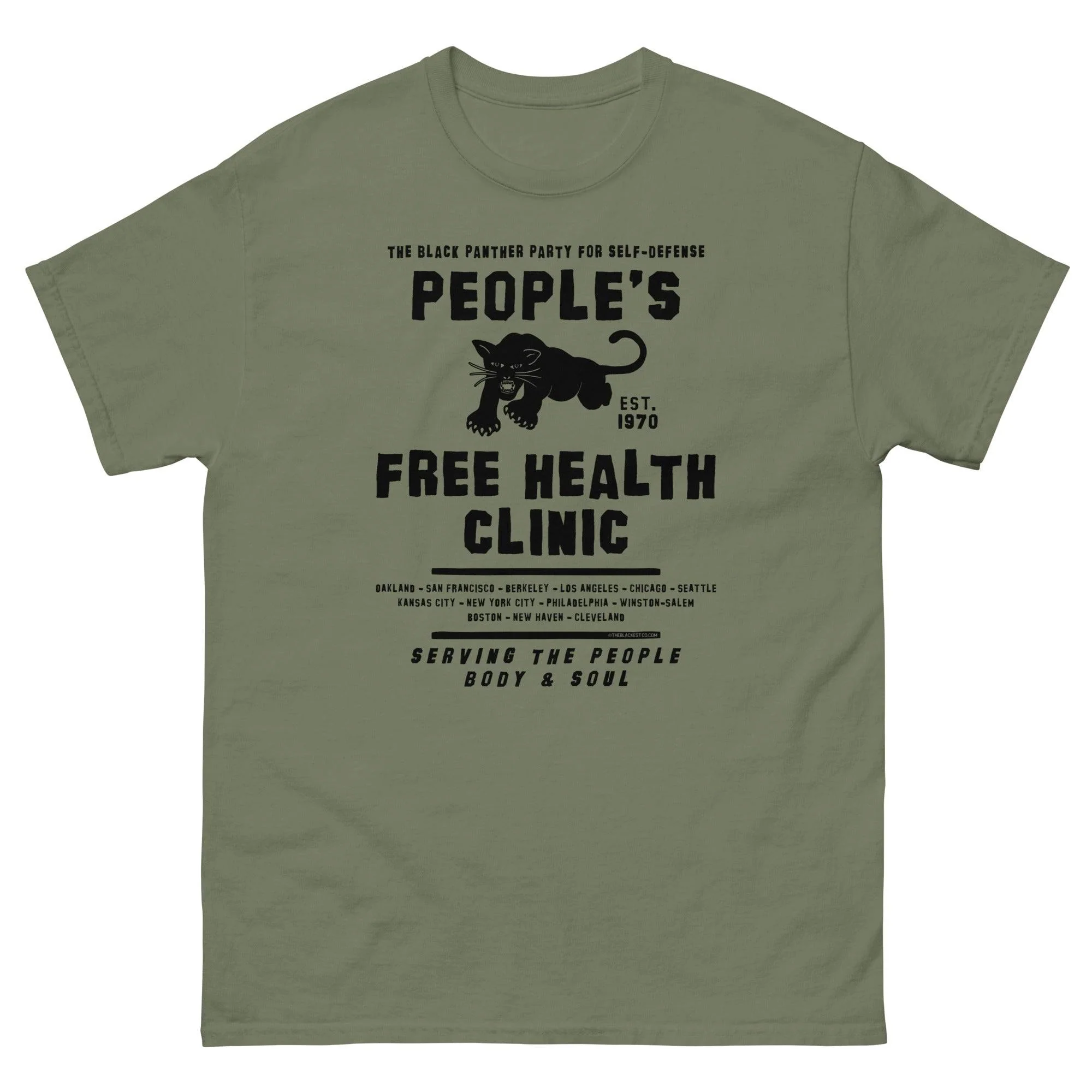 People's Free Health Clinic The Black Panthers T-Shirt - Image 2
