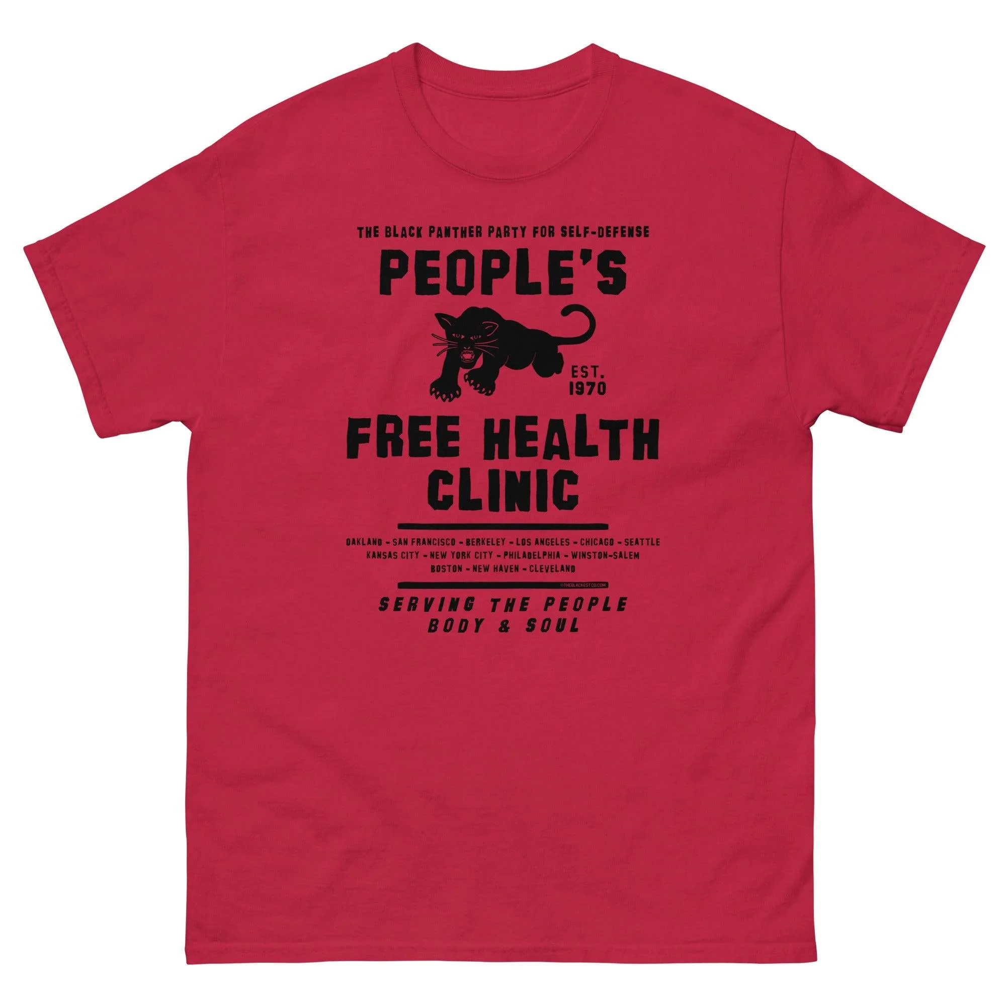 People's Free Health Clinic The Black Panthers T-Shirt - Image 4