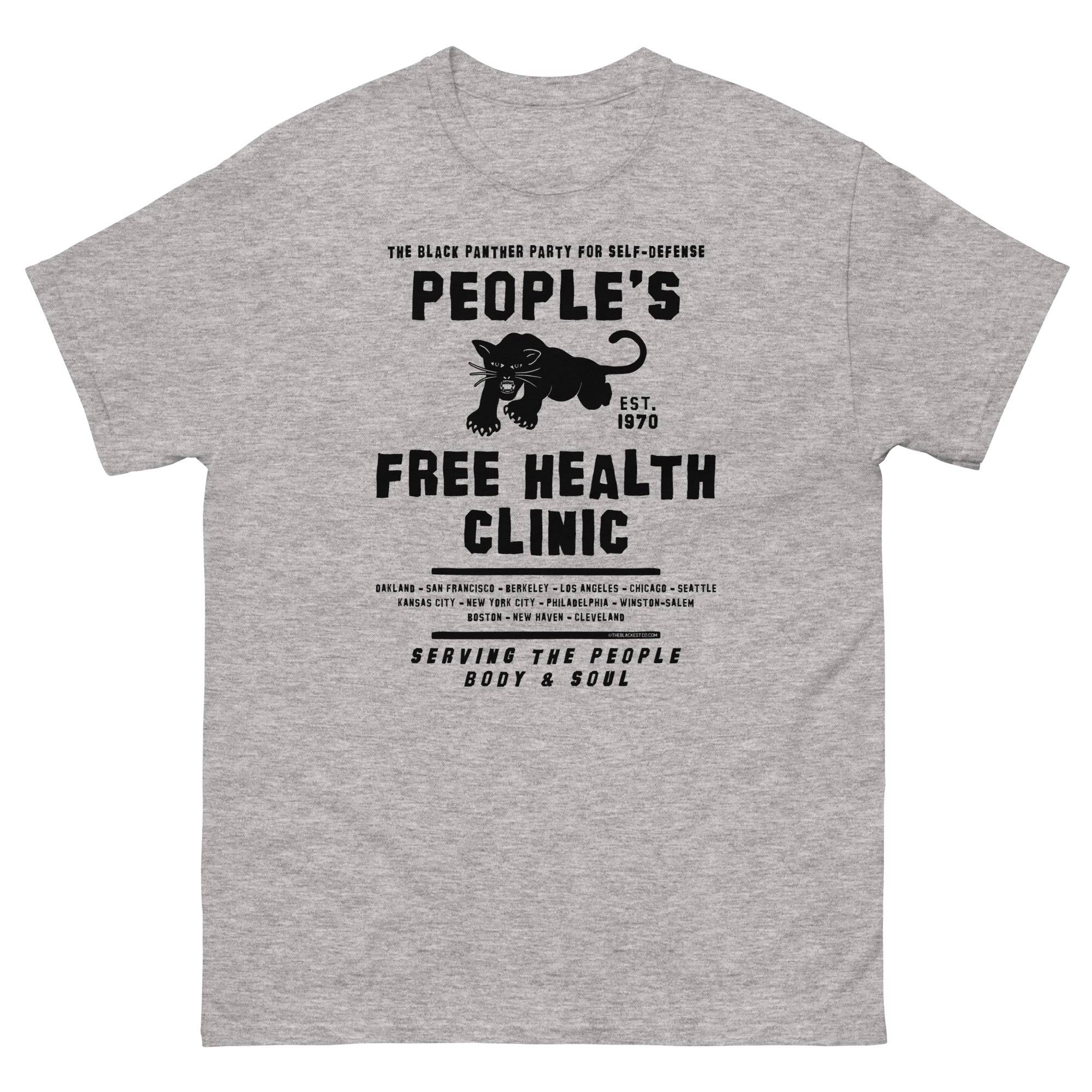 People's Free Health Clinic The Black Panthers T-Shirt - Image 7
