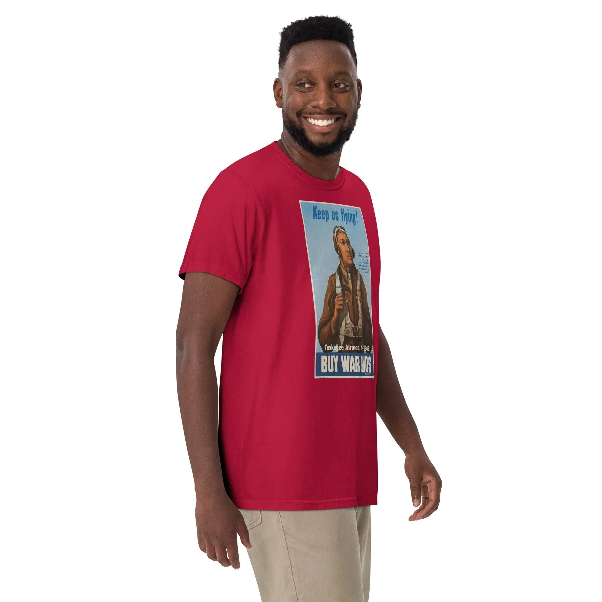 Keep Us Flying Tuskegee Airmen Premium T Shirt - Image 3