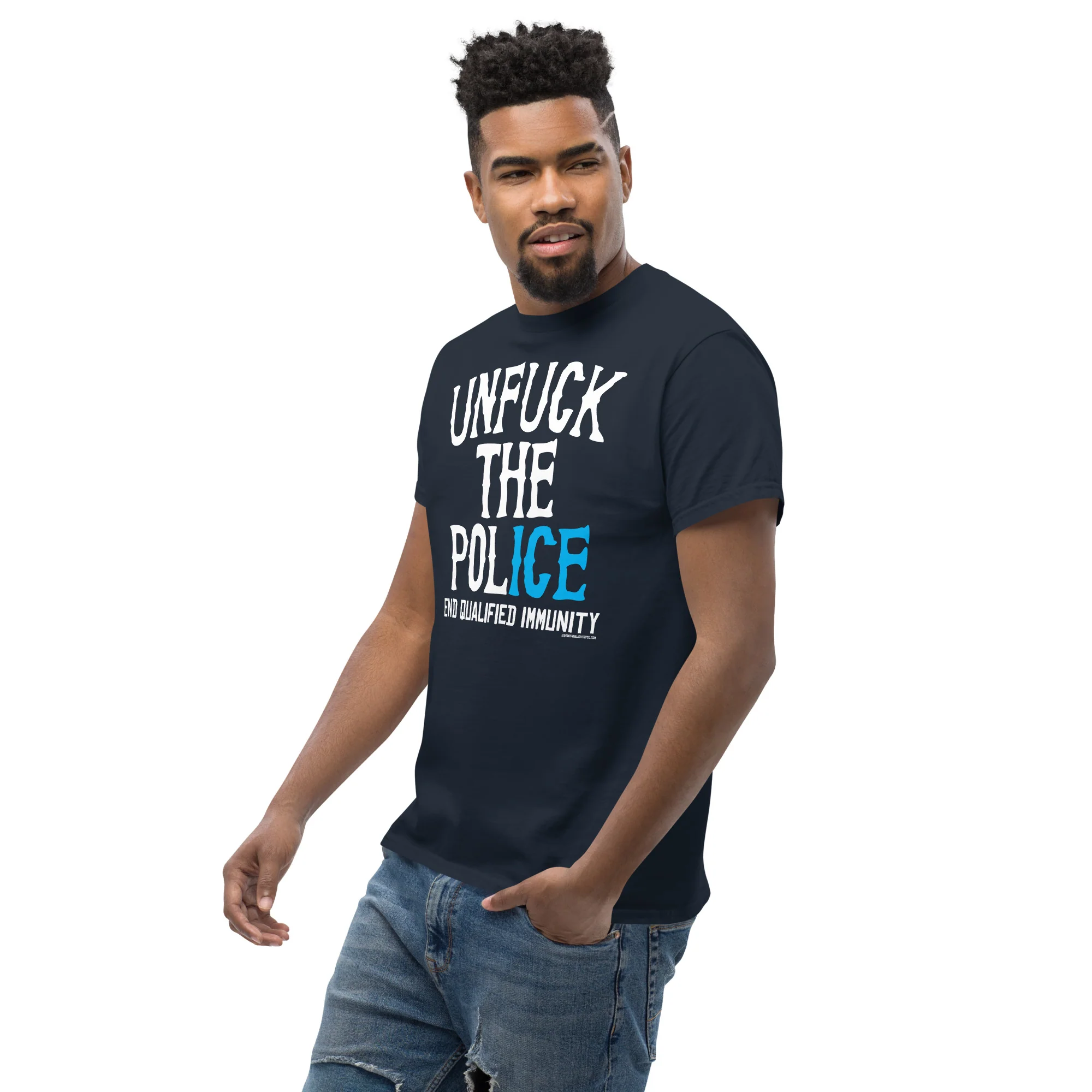 Unfuck The Police Unisex Staple T-shirt - Image 2