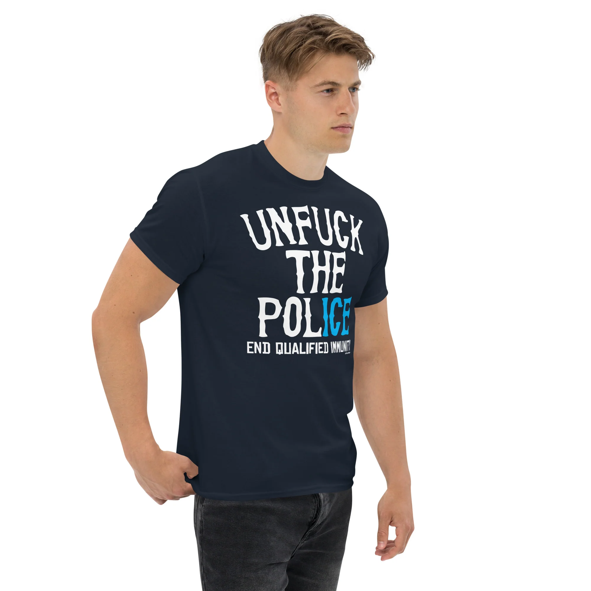 Unfuck The Police Unisex Staple T-shirt - Image 3