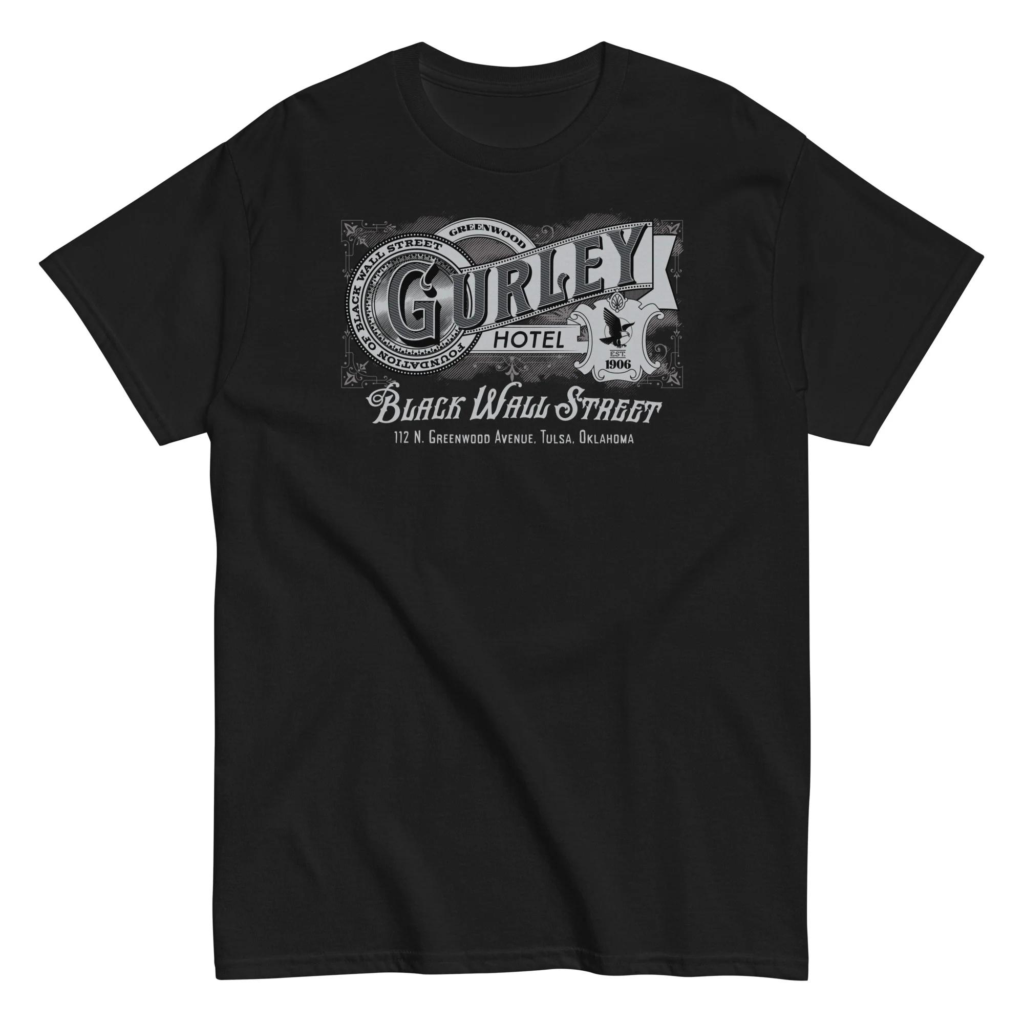 Vintage Gurley Hotel Black Wall Street Staple T-shirt