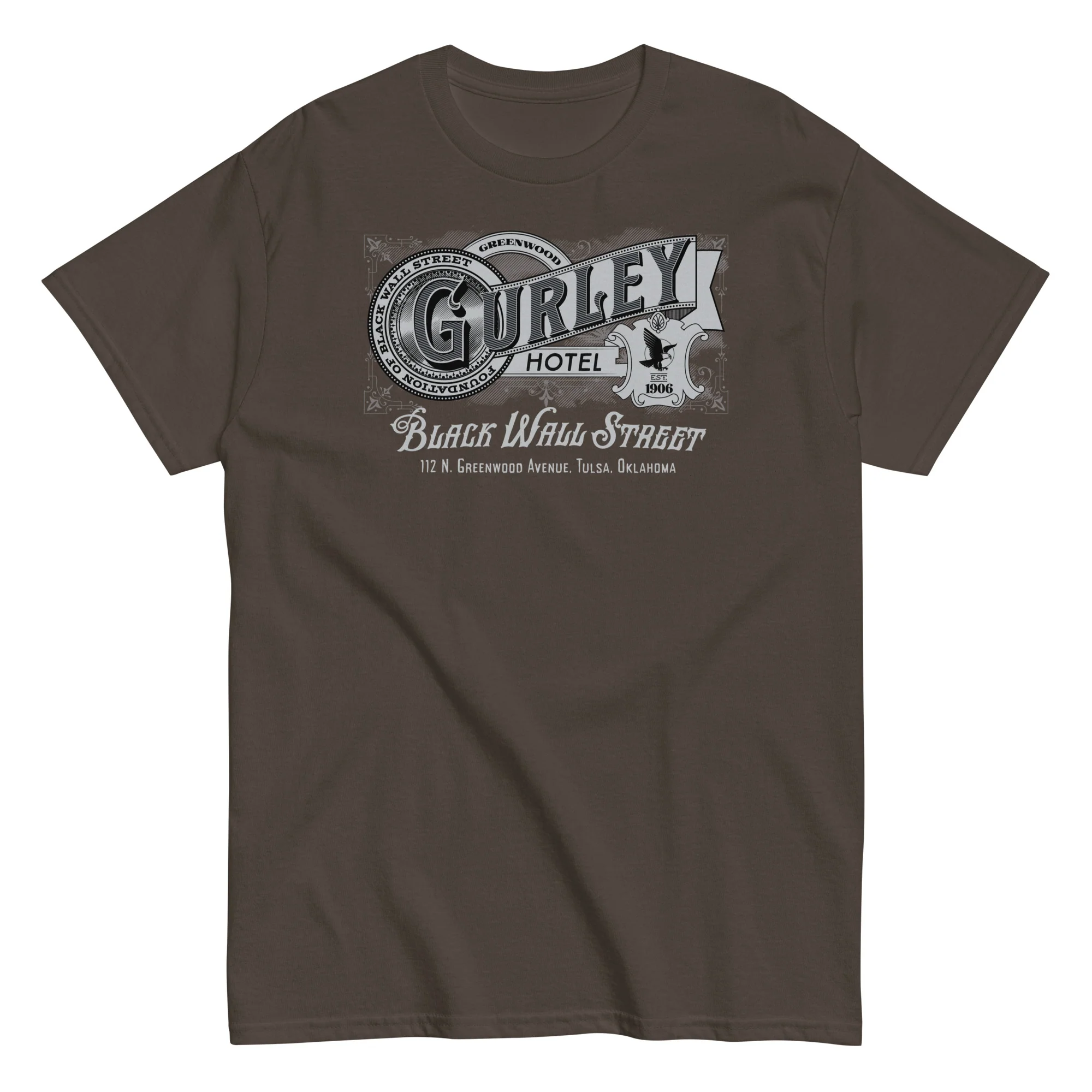Vintage Gurley Hotel Black Wall Street Staple T-shirt - Image 7