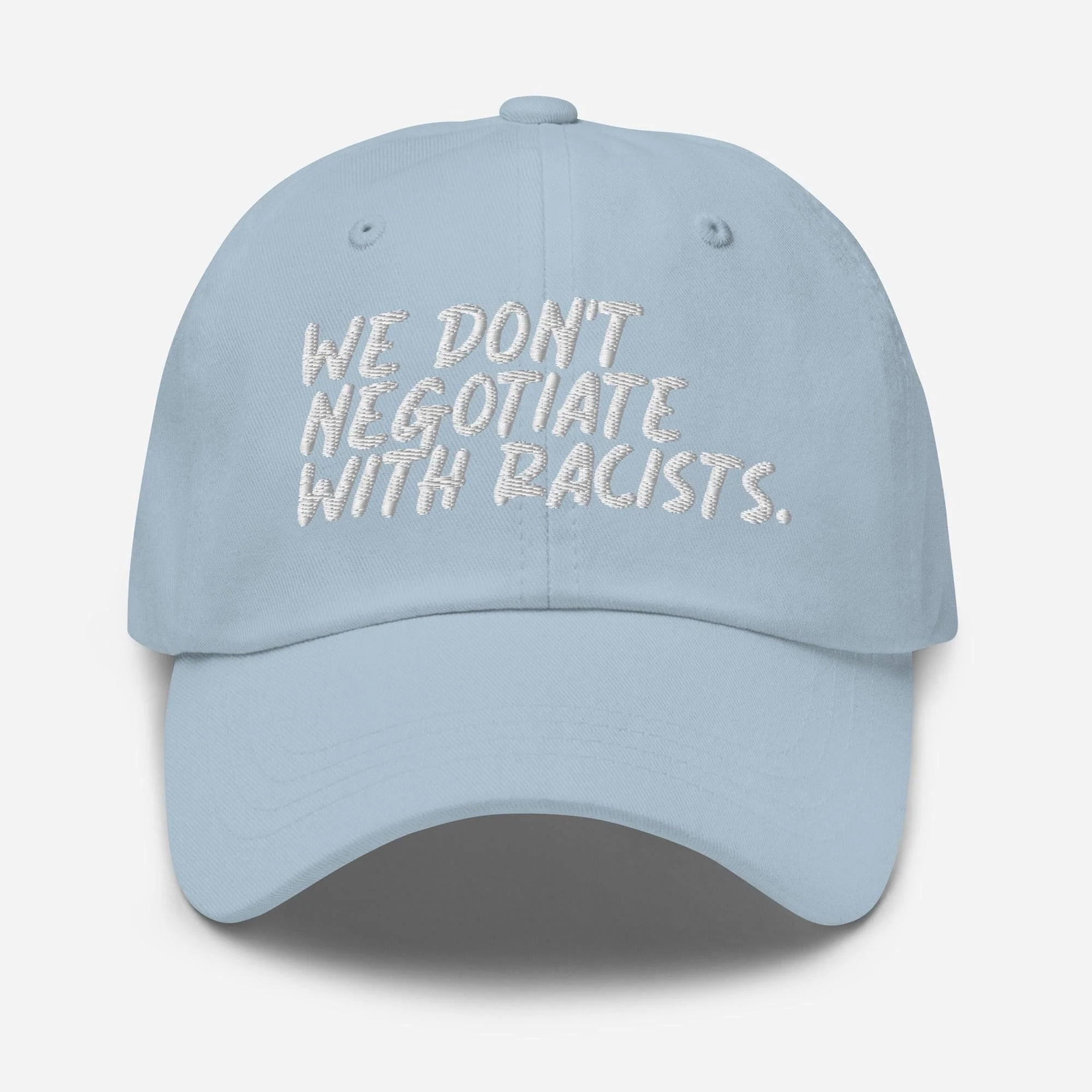 We Don't Negotiate With Racists Baseball Cap - Image 12