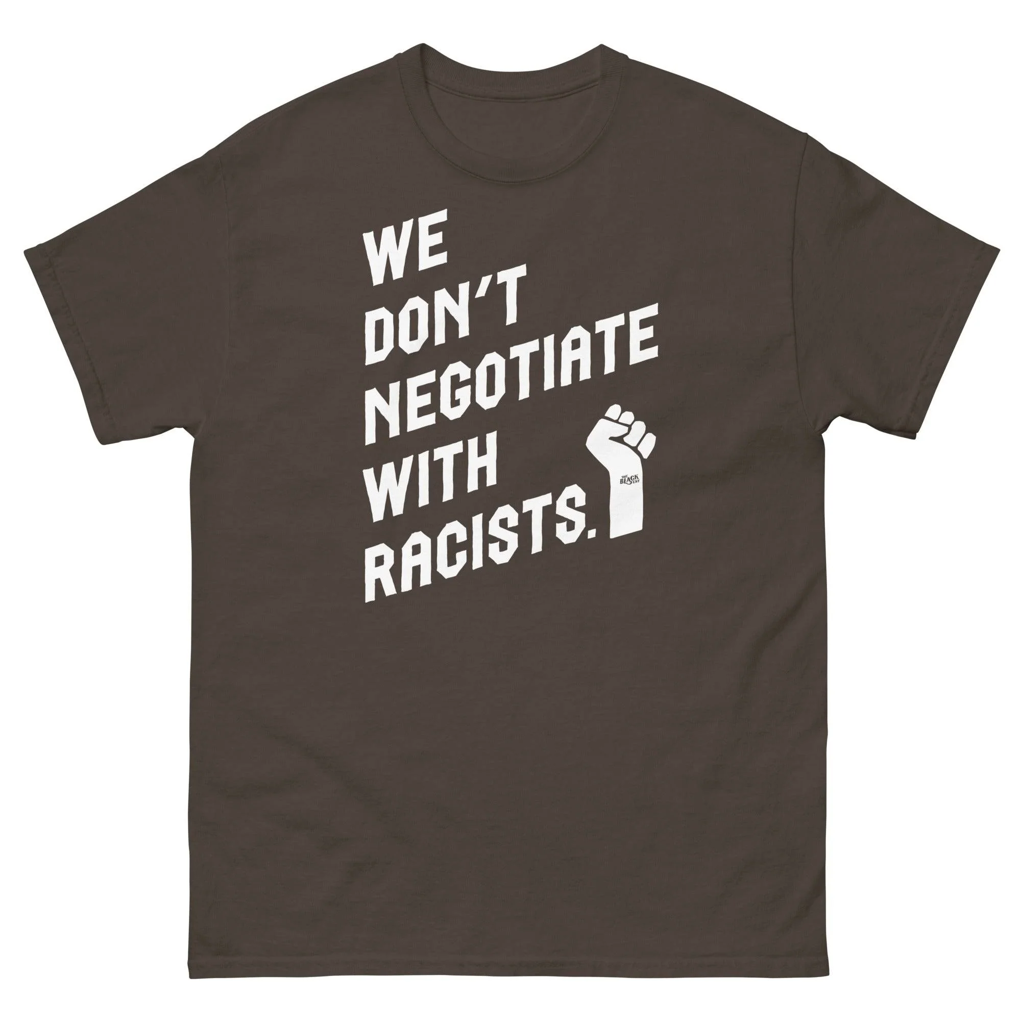 We Don't Negotiate With Racists Unisex Cotton T-Shirt - Image 4