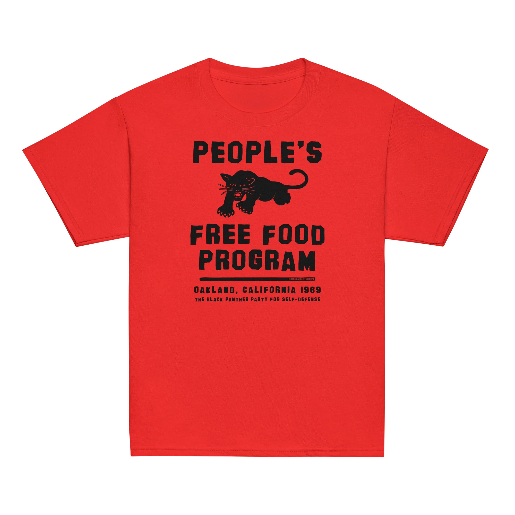 YOUTH Peoples Free Food Program Black Panther Party Tee - Image 2