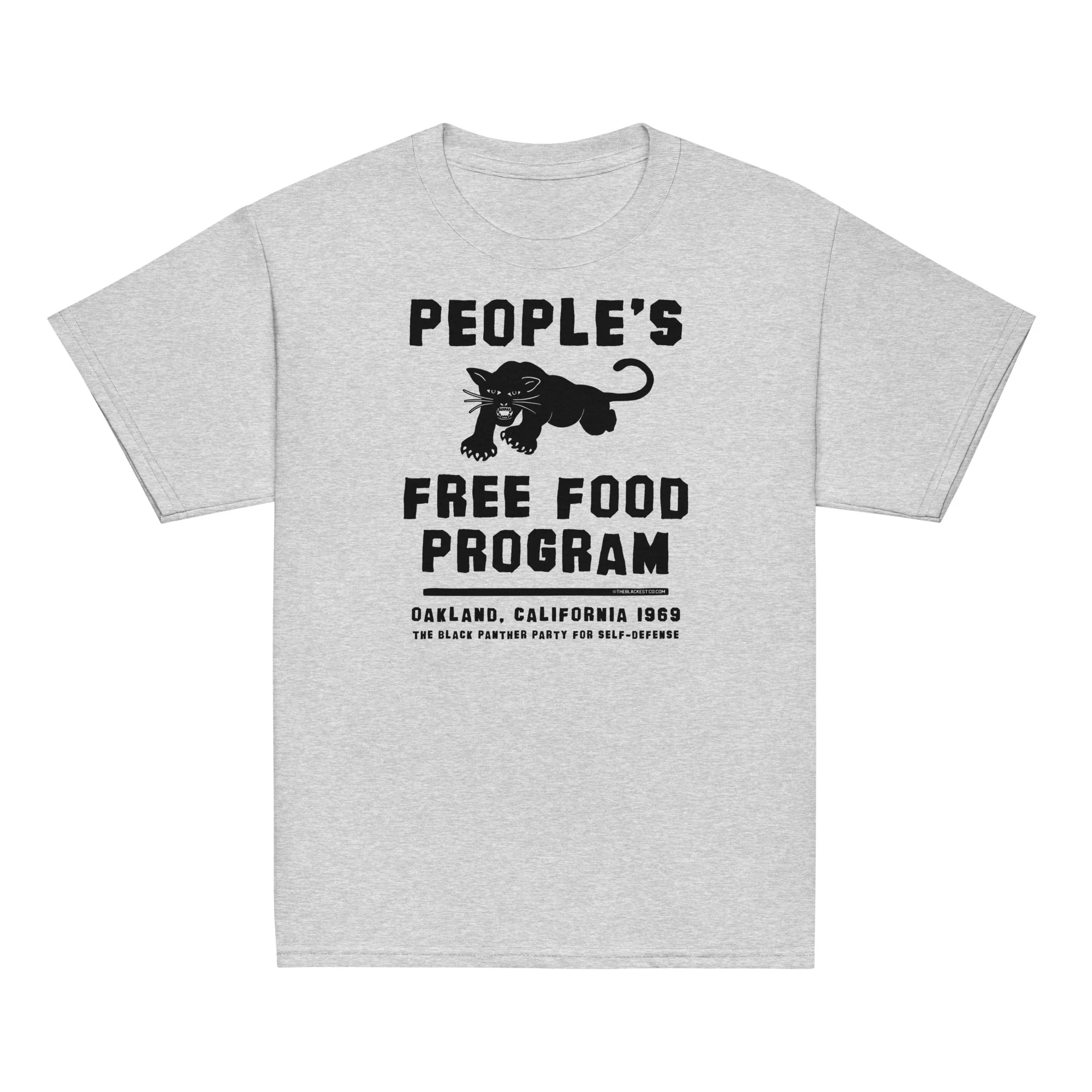 YOUTH Peoples Free Food Program Black Panther Party Tee - Image 9