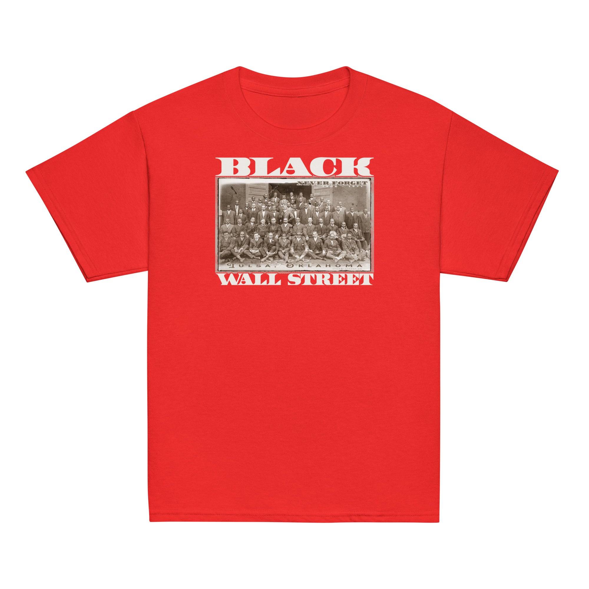YOUTH Black Wall Street Vintage Image Classic Tee - Image 5