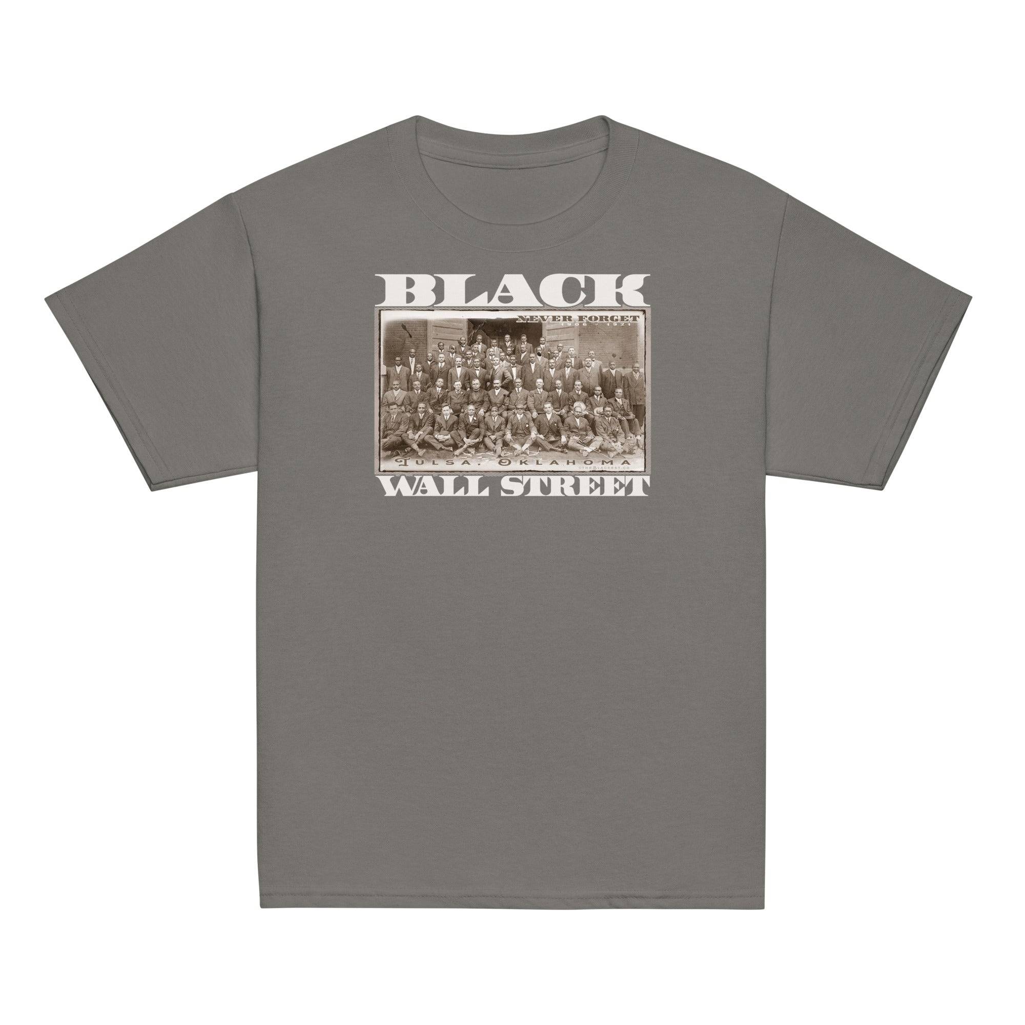 YOUTH Black Wall Street Vintage Image Classic Tee - Image 7