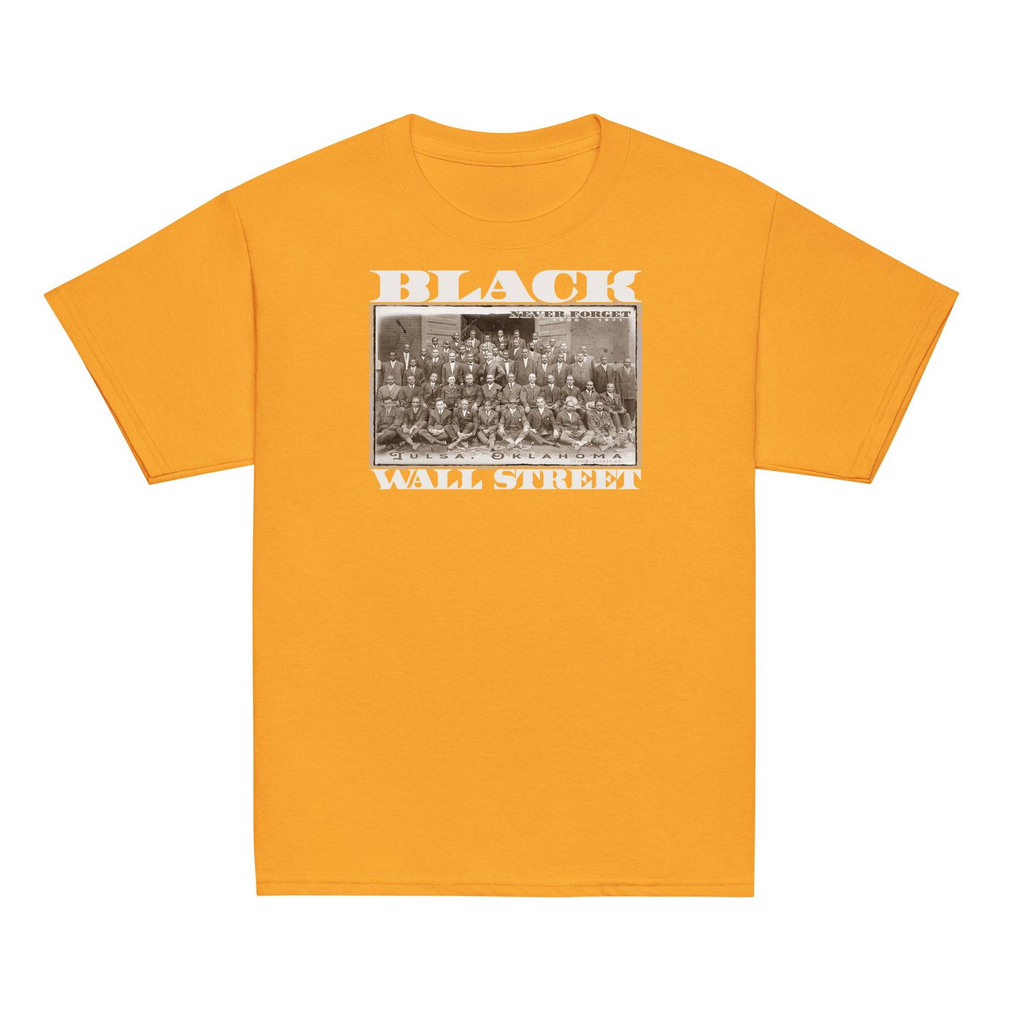YOUTH Black Wall Street Vintage Image Classic Tee - Image 9