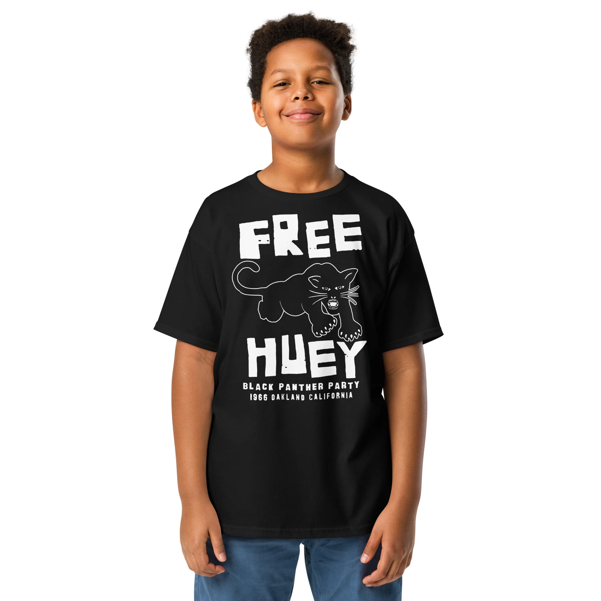 YOUTH Free Huey Black Panther Party Classic Tee - Image 3