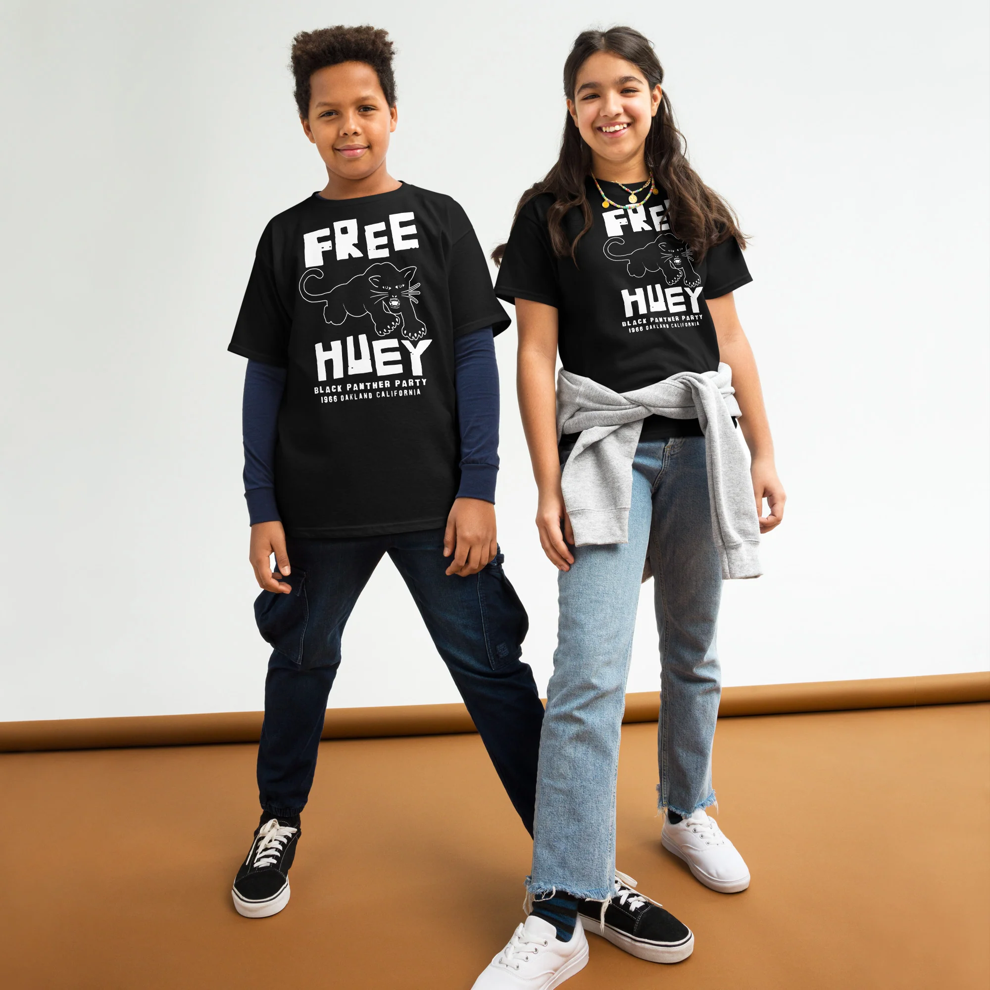 YOUTH Free Huey Black Panther Party Classic Tee - Image 5