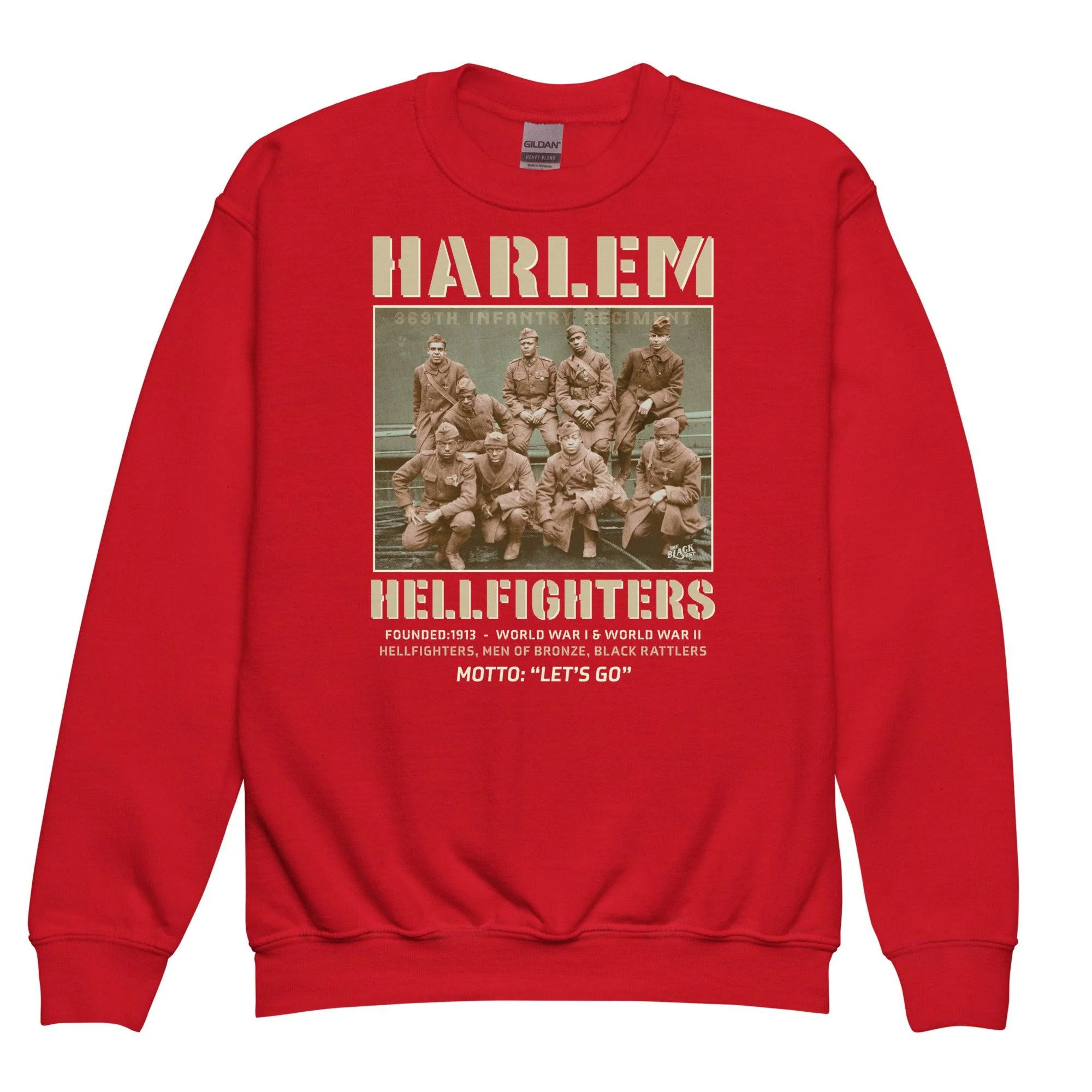 YOUTH Harlem Hellfighters Black Soldiers Crewneck Sweatshirt - Image 7