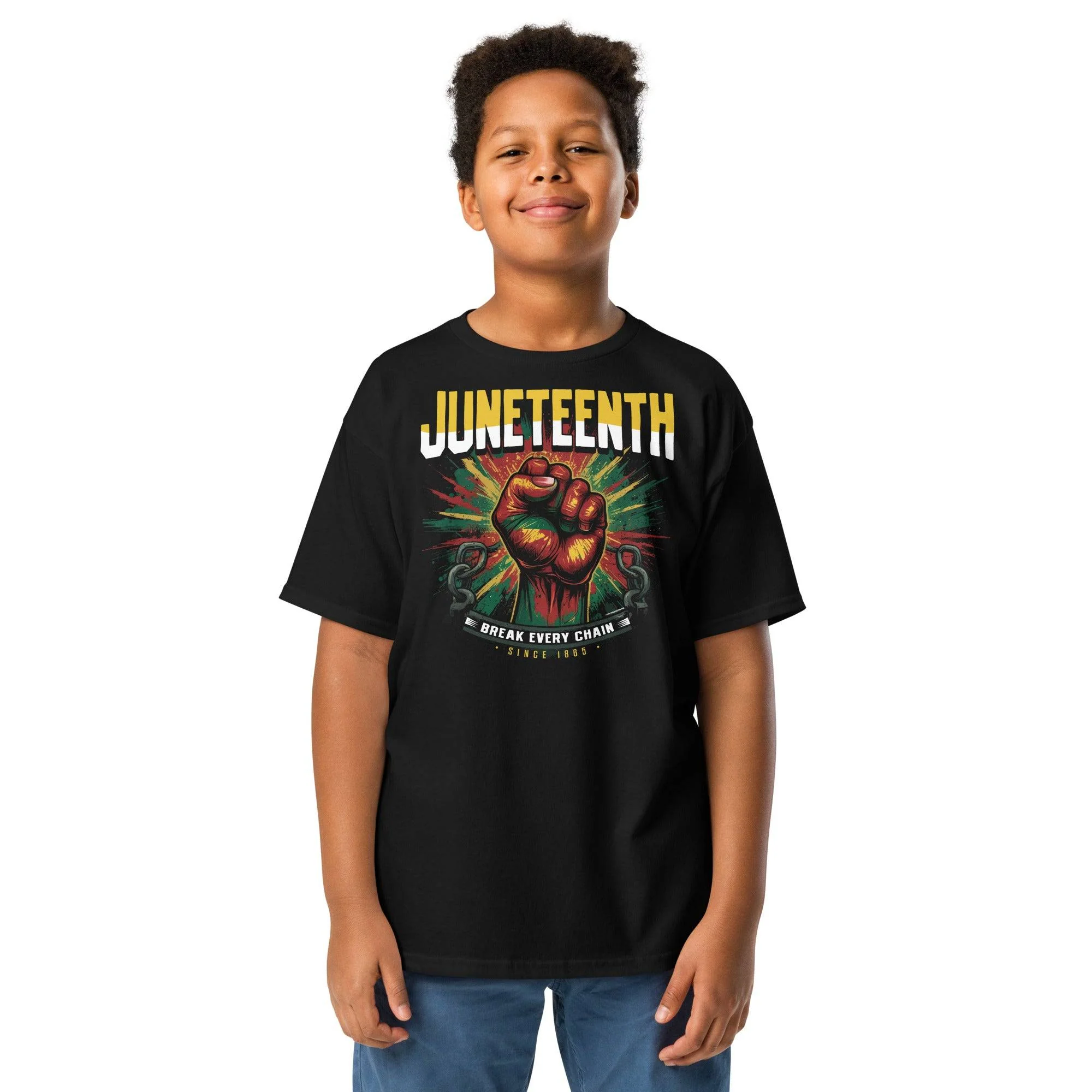 YOUTH Juneteenth Break Every Chain Classic Tee - Image 2
