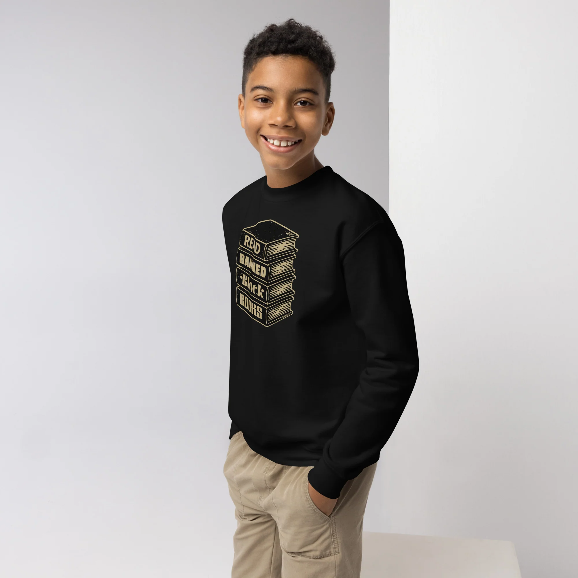 YOUTH Read Banned Black Books Crewneck Sweatshirt