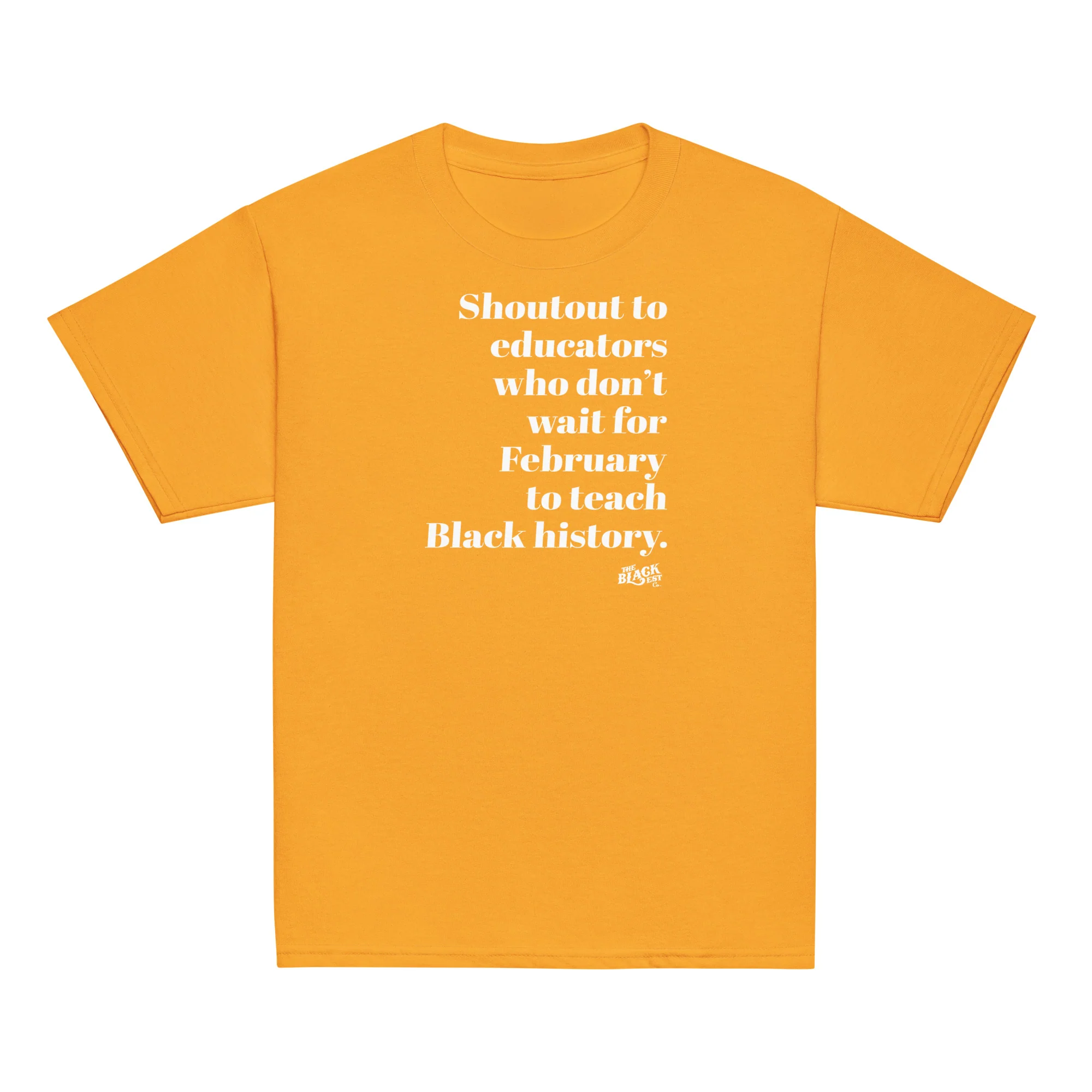YOUTH Shoutout to Educators Teach Black History Classic Tee - Image 10